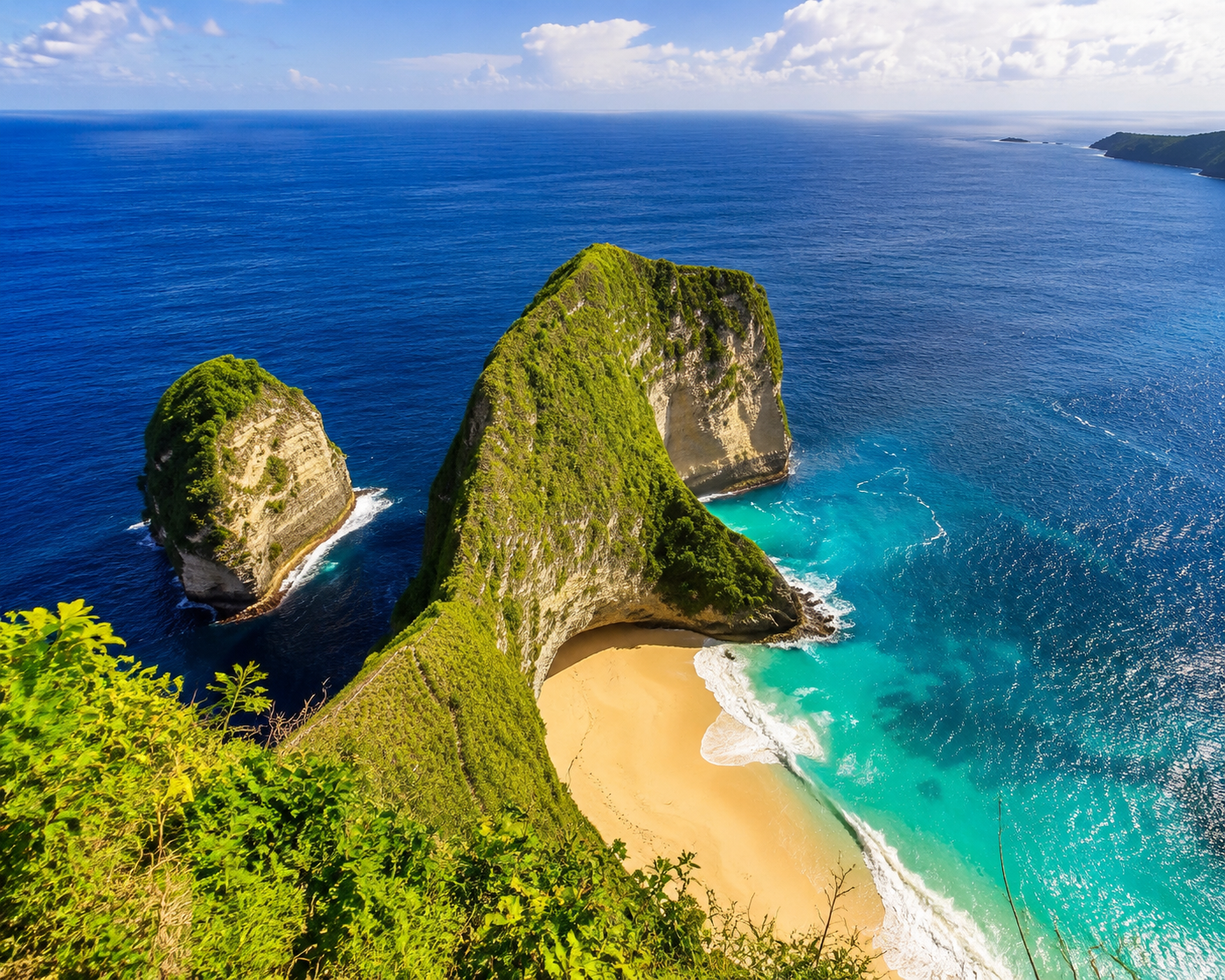 Kelingking Beach cliff