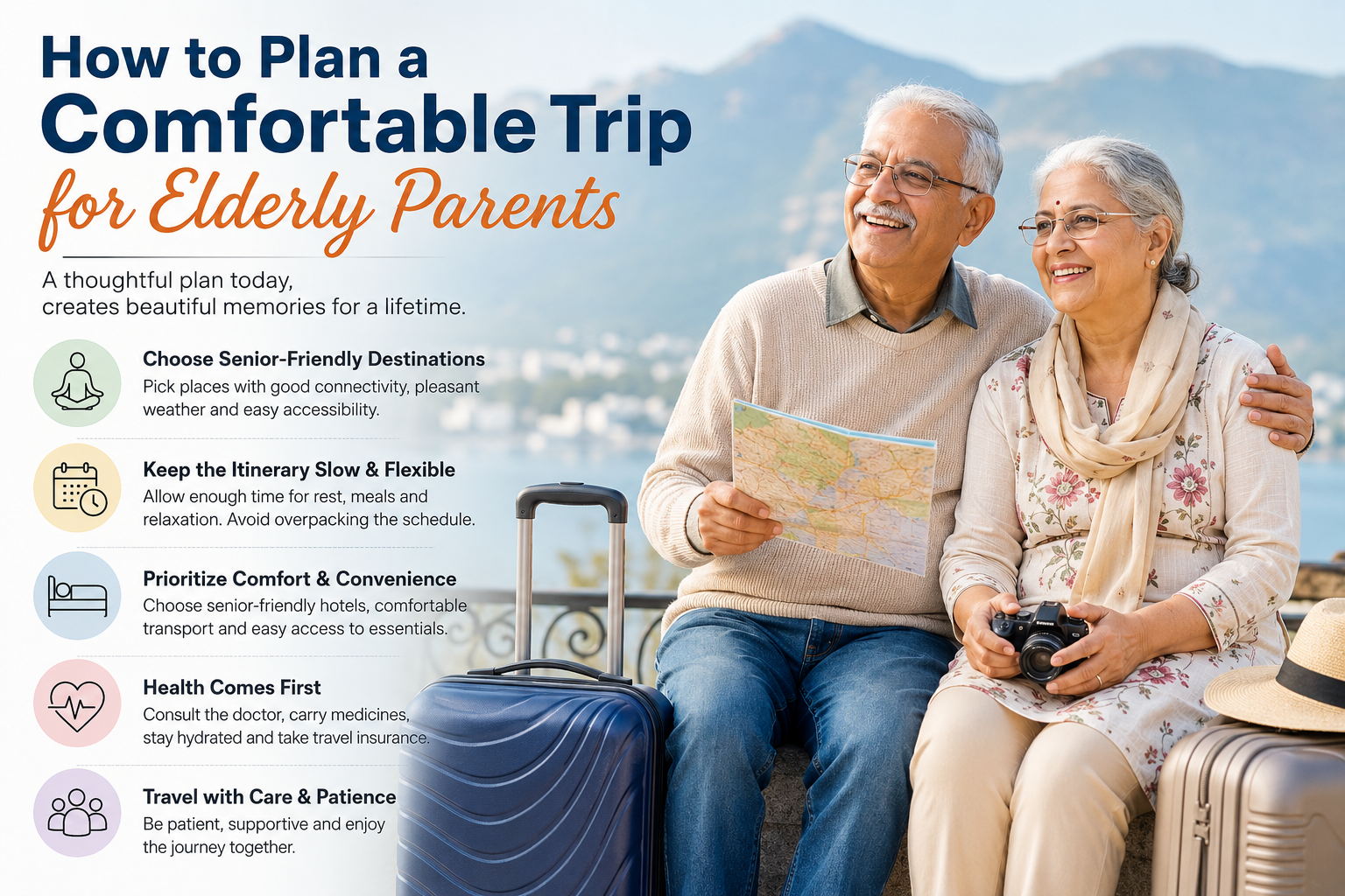 How to Plan a Comfortable Trip for Elderly Parents